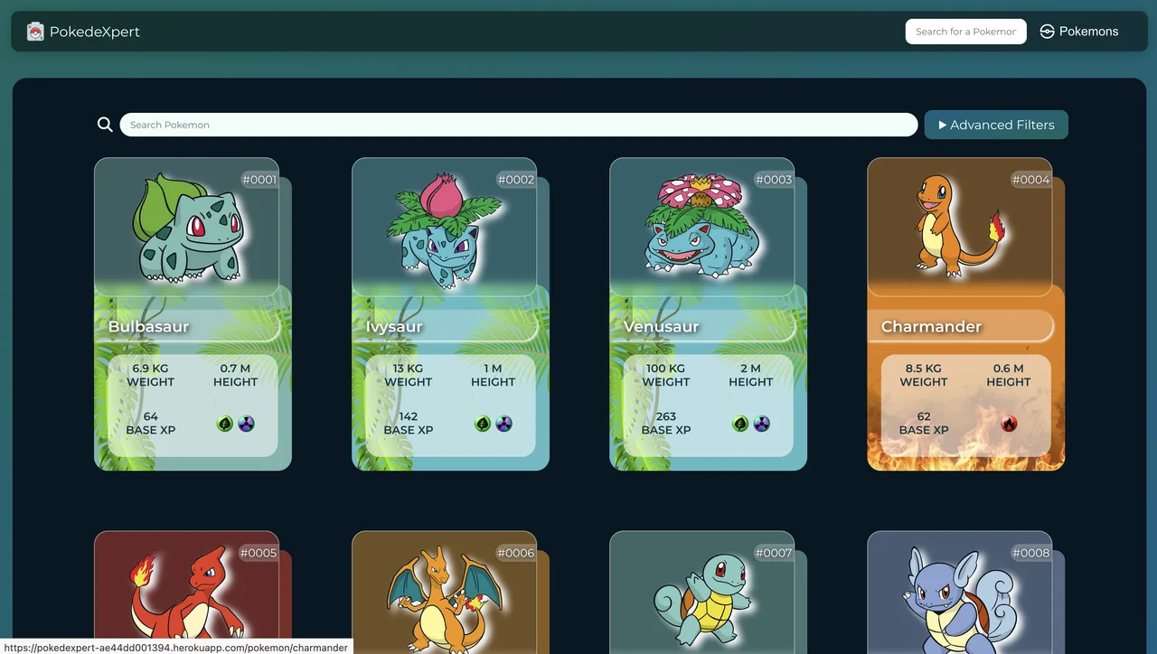 PokedExpert — liste et recherche